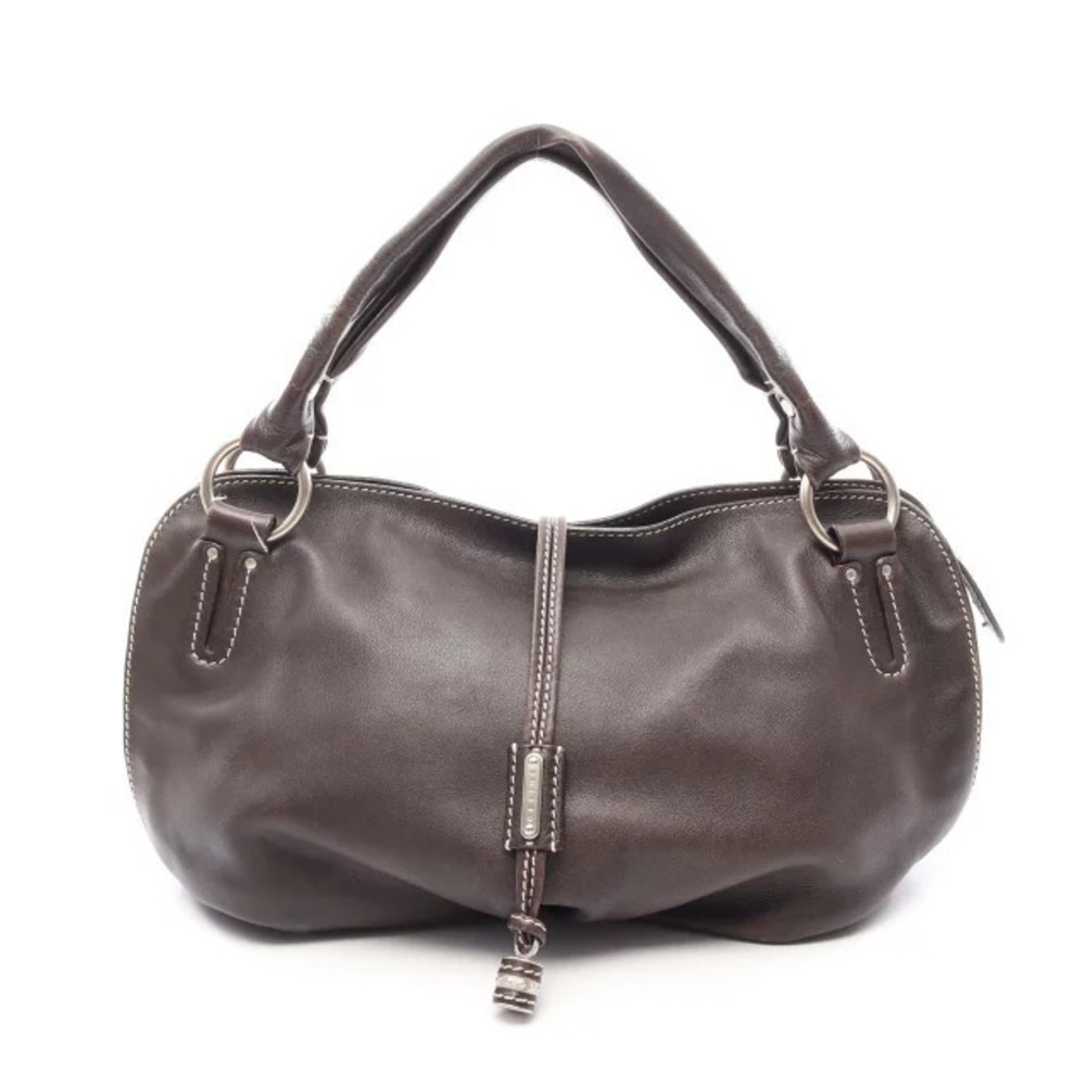 Celine Bittersweet Handbag Leather Brown